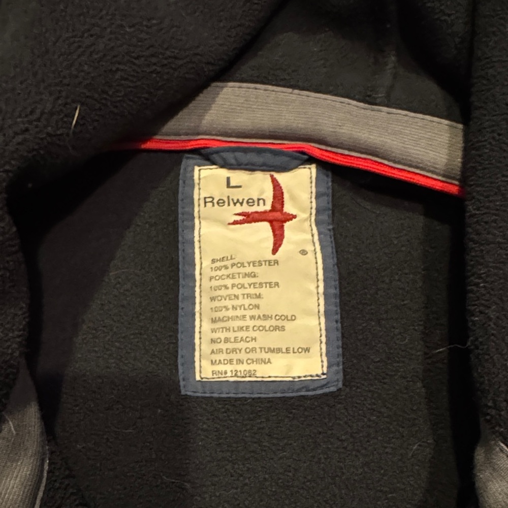 Men's dark navy Hooded Fleece Jacket - Picture 2 of 4